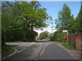 Curlieu Lane approaches M40 in CV35 8XQ