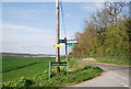 Medway Valley Walk sign, School Lane and Pilgrims Way in ME1 3RB