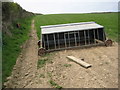 Lamb feeder near Trevemper in TR8 5JT