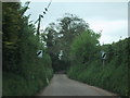 Minor road leaves Clyst St Mary in EX5 1FT