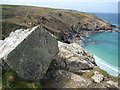 Rock above Trowan Cliff in TR26 3AE