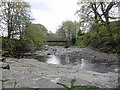 Footbridge over the River Wear east of Bridge End Ford in DL13 1EZ
