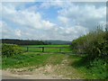 Gated field entrance near Yapham Grange in YO42 1PA
