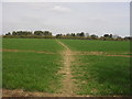 Footpath across the field in GL7 3LF
