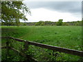 Looking from The Sandwalk over a fence and towards a footpath in BR6 7LG