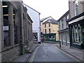 Hay-on-Wye: High Town, with the Butter Market on the left in HR3 5AE