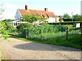 Kitchen garden and cottages at Silverlace Green in IP17 1JH