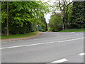 Looking across London Road into Bull Hill in GU33 7PQ