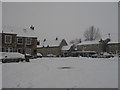 Centre of Aston in the snow in OX18 2DT