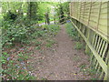 Footpath off Waterlands Lane in RH12 3PU