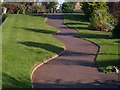 Wiggly path, Abbey Park in TQ1 1QG