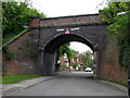 Devonshire Road: railway bridge in NG2 7AN