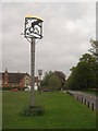 Hawkhurst Village sign on the village Green in TN18 4RR