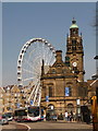 Sheffield: the Town Hall and the Wheel in S3 8LE