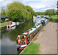 Boats moored on the River Wissey, Hilgay in PE38 0JH