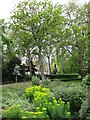 A corner of Russell Square Gardens in WC1X 8NX