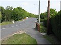 Kingston Road rising to cross the A27 in BN7 1ER