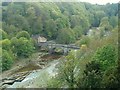 River Swale & Bridge from the Castle walls in DL10 4LW