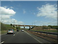 Railway bridge over the A78 in KA13 6JH