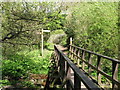 Footbridge on Borders Abbeys Way in TD6 0PR