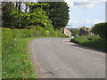 Minor road heading past Parduvine in Midlothian