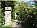 Rural East Lothian : Gateway on Road To Kamehill, near East Linton in EH40 3DZ
