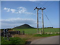 East Lothian Landscape : The John Muir Way Goes Under The Wires in EH39 5NX
