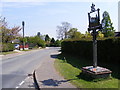 School Lane & Little Melton Village Sign in Little Melton