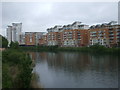 River Taff, looking north from the Clarence Rd bridge in CF10 5SG