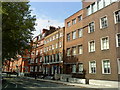 Buildings on Hunter Street, London in WC1X 8BH