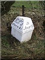 Milestone with bench mark, Monturpie in KY8 5QS