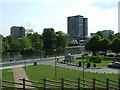The Great Ouse from the castle mound in MK42 9EY