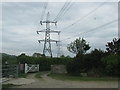 Pylon towers over the gateway in DT6 5PY