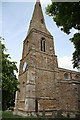St.Mary's tower and spire in LE16 8PD