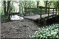 Footbridge over Cock Beck in LS24 9BW