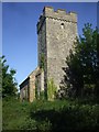 Tower of Merthyr Dyfan parish church in CF62 9TA