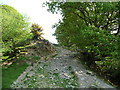 Steep stony track from the footbridge in Llanfairfechan Community