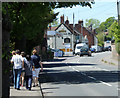 2010 : B3414 with walkers entering Warminster in BA12 9FJ