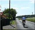 2010 : Cyclist on Deverill Road, Sutton Veny in BA12 7BU