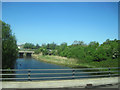 Along the waterway to the railway bridge in TA6 4FJ