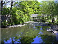 Footbridge, River Ogden "Snig Hole" Helmshore, Rossendale, Lancashire in BB4 4JZ