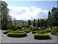 Knot garden at Plas Newydd in LL20 8BE