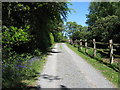 Driveway and footpath near Waldron Down farm in TN22 4HA