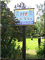Village sign, East Farleigh, Kent in ME16 9NE