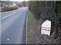 A52 and milepost, Kingsley in ST10 2HD