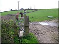 Stile and footpath near Whitley in SN12 8HH