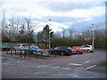 Corner of the car park in RG22 4FS