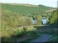 Evening view over the lake, Parc Cwm Darran in Darran Valley Community