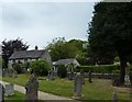 Yew tree and church-yard in Parwich