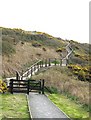 Steps leading up to Barsalloch Fort in DG8 9LH